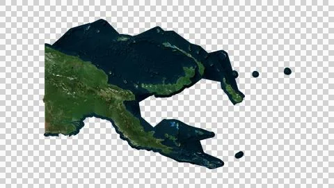 Papua New Guinea Map Stock Illustration