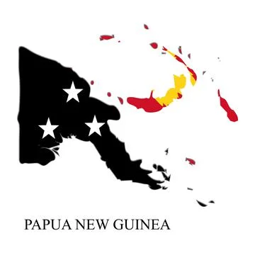 Papua New Guinea map vector illustration. Global economy. Famous country.  Stock Illustration
