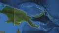 Papua New Guinea. Papua New Guinea contoured on green screen 4K 4k or 4k+ Resolution