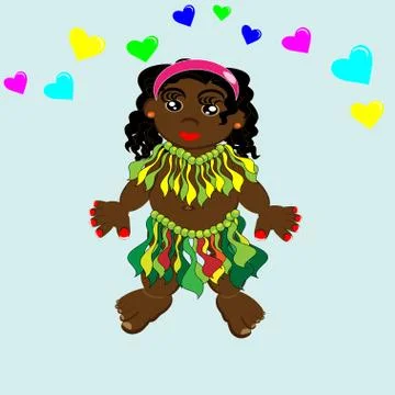 Papuans Stock Illustration
