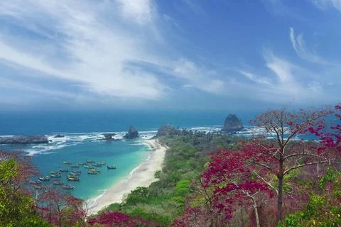 Papuma beach, Jember, East Java, Indonesia Stock Photos