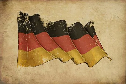Papyrus Background  Flag of  Germany Stock Illustration