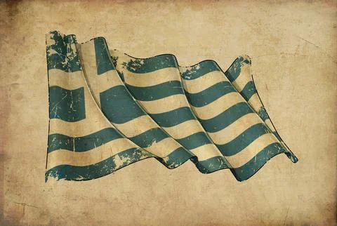 Papyrus Background  Flag of  Greece Stock Illustration