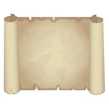 Papyrus sheet of old paper. Vector illustration. Stock Illustration