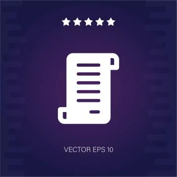 Papyrus vector icon Stock Illustration
