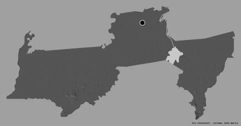 Para, district of Suriname, on solid. Bilevel イラスト素材