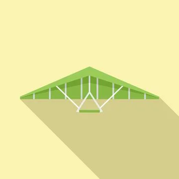 Para glider icon flat vector. Air fly 스톡 일러스트