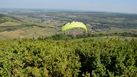 Para Glider missed Take off Video stock 76047531