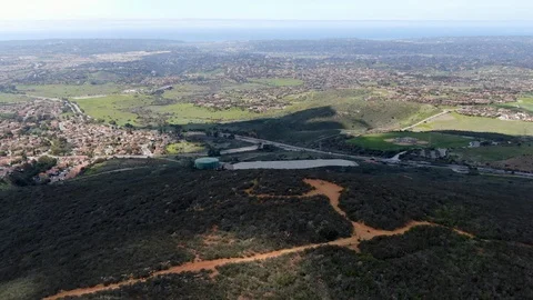 Para-glider over the top of the mountain during summer sunny day Stock Footage 126415785
