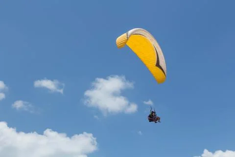 Para-gliding flight. 写真素材