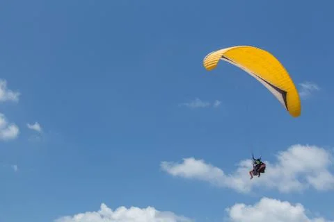 Para-gliding flight. 写真素材