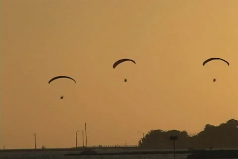 Para Gliding Stock Footage 20720056