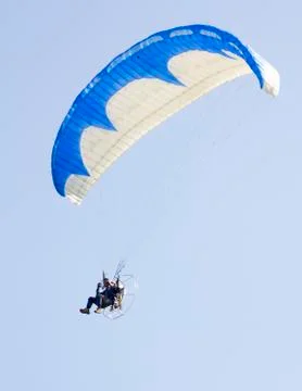 The para-gliding motor Stock Photos