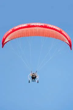 The para-gliding motor Stock Photos