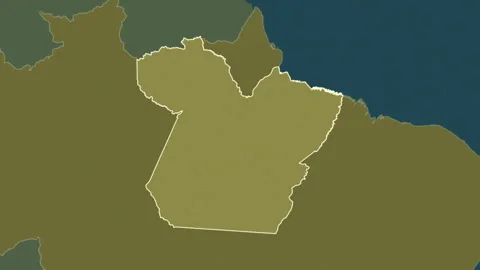 Para - state of Brazil, extruded. Pattern Stock-Footage 241075740