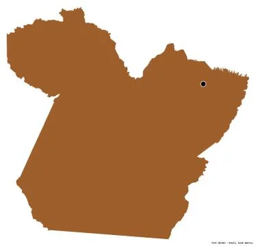 Para, state of Brazil, on white. Pattern イラスト素材