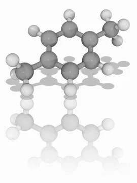 Para-xylene organic compound molecule イラスト素材