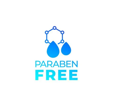 Paraben free label, vector design Ilustración de archivo