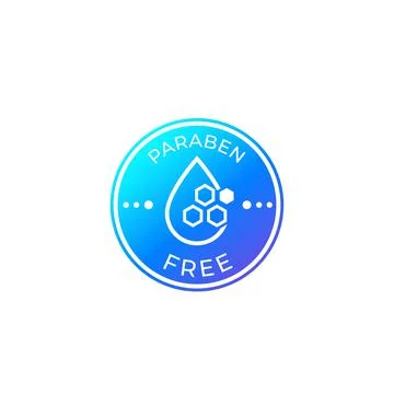 Paraben free vector label or badge Stock Illustration