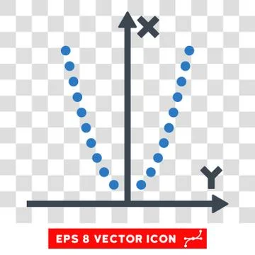 Parabole Plot Eps Vector Icon Ilustración de archivo