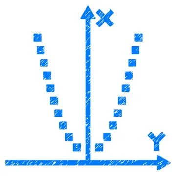 Parabole Plot Grainy Texture Icon Stock Illustration