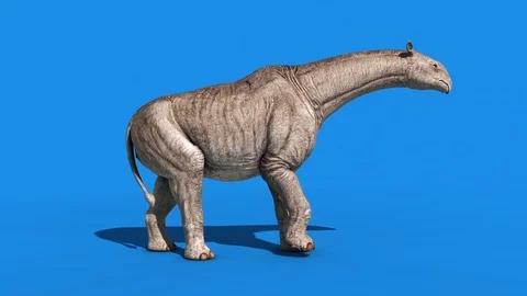 Paraceratherium Dinosaurs Walkcycle Side... | Stock Video | Pond5