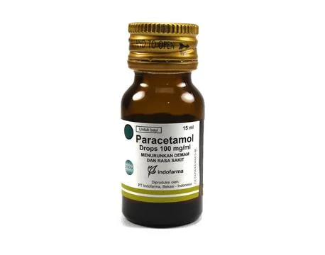 Paracetamol bottle over white background Stock Photos