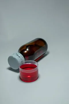 Paracetamol syrup Stock Photos