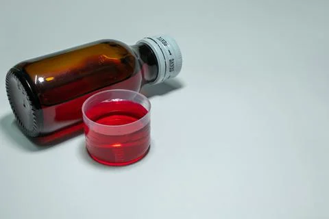Paracetamol syrup Stock Photos
