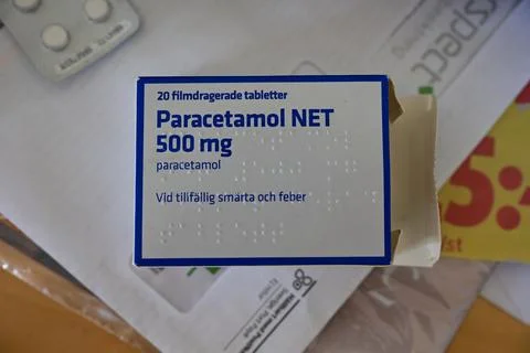 Paracetamol tablets. Stock Photos