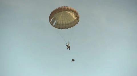 Parachute in the air Stock-Footage 10858288