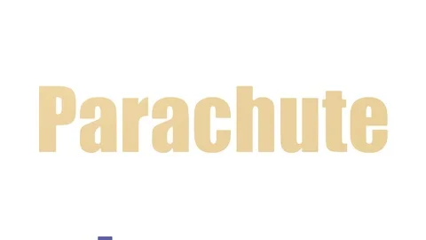 Parachute Animated Wordcloud Isolated On White Video stock 107239087