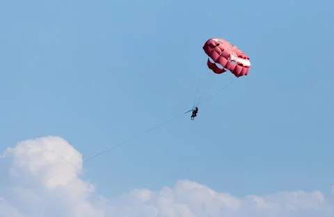 Parachute on the beach Foto stock