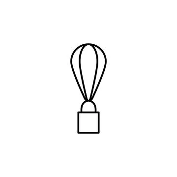 Parachute box icon Stock Illustration
