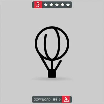 Parachute box vector icon 스톡 일러스트