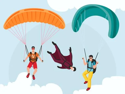 Parachute Concept Illustration Illustrazione stock
