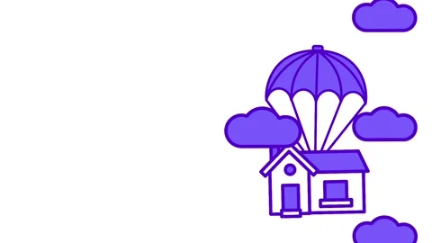 Parachute Delivery to Home Stock Footage 335672280