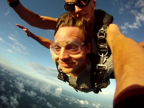 Parachute deploys Video stock 24674694