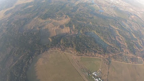 Parachute deploys Stock Footage 118851974