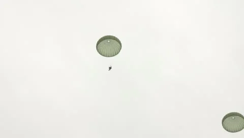 Parachute Drop (HD)m Stock Footage 11454895