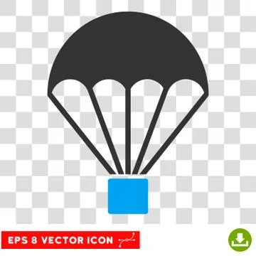 Parachute Eps Vector Icon 스톡 일러스트