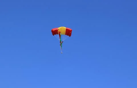 Parachute flight Stock Photos