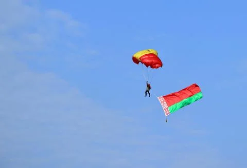 Parachute flight 写真素材