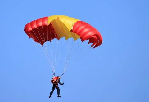 Parachute flight 写真素材