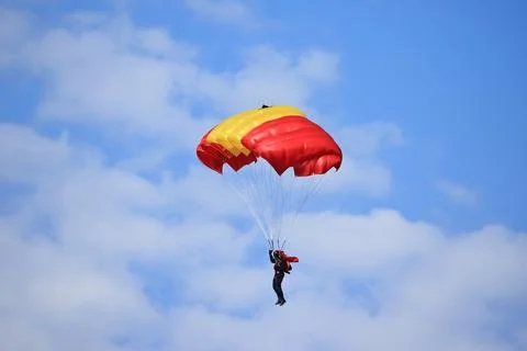 Parachute flight 스톡 사진