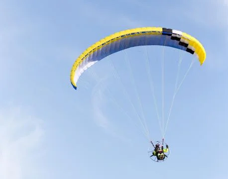Parachute flying in the sky Foto stock