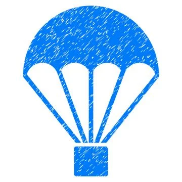 Parachute Grunge Icon Illustrazione stock