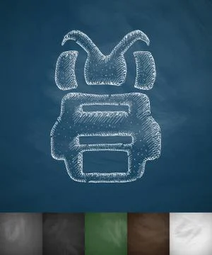 Parachute icon Illustrazione stock