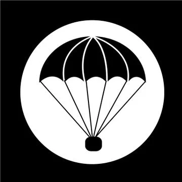 Parachute icon Illustration