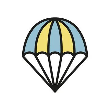 Parachute icon vector design templates simple and modern Stock Illustration